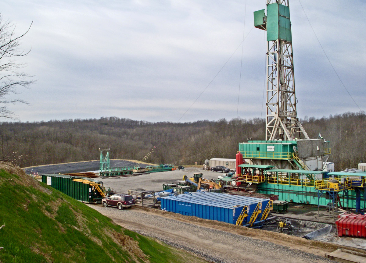 Drill Pad and Pit in Ritchie County, WV